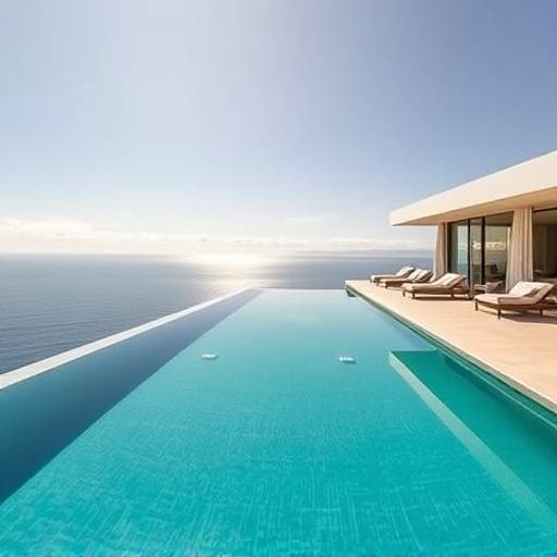 Luxury home with an infinity pool overlooking the ocean in Laguna Beach, California